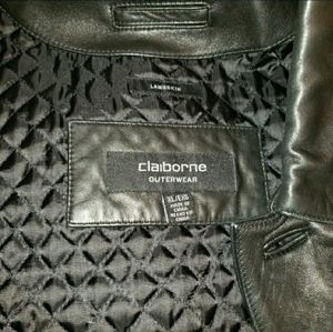 Men's claiborne lambskin leather jacket XL